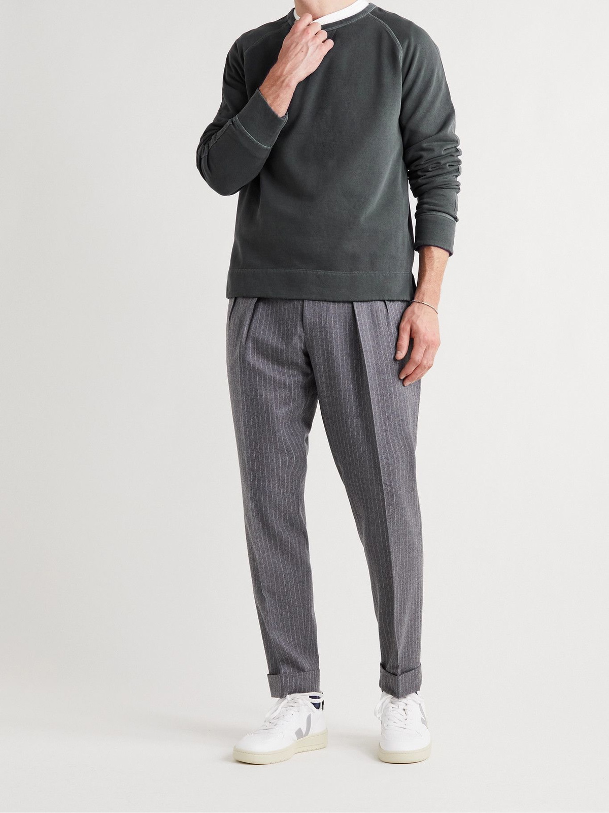 OFFICINE GÉNÉRALE - Baptiste Garment-Dyed Fleece-Back Cotton