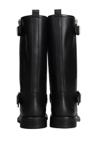 Via Roma 15 Low Heels Ankle Boots In Black Leather