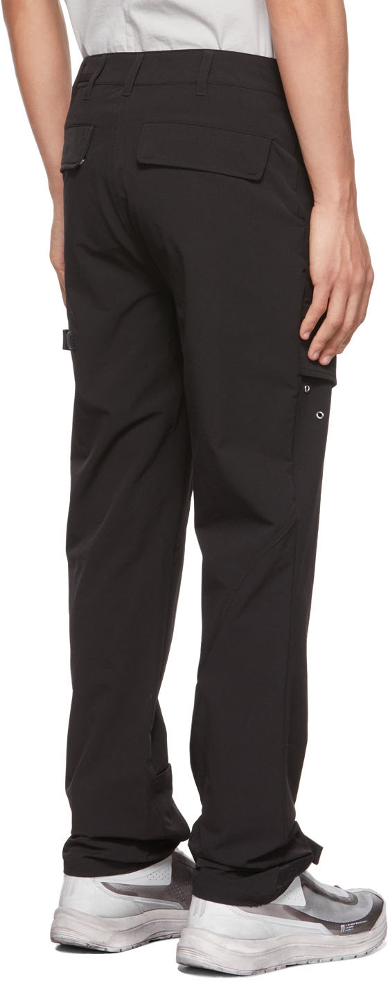 HELIOT EMIL Gray Liquid Metal Cargo Pants Heliot Emil