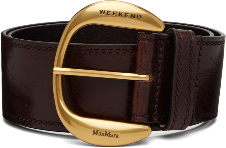 Photo: Weekend Max Mara Brown Wkalaccato Belt