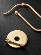 Foundrae - Arrow Gold Diamond Single Earring