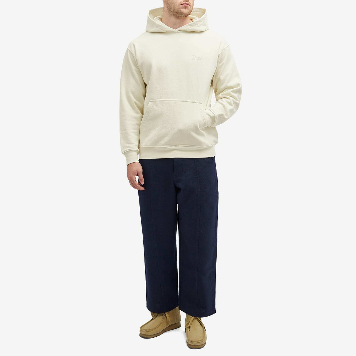 【DIME】DIME Classic Small Logo Hoodie NATURAL Dime Men's Classic Small Logo Hoodie in Natural Dime