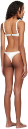 Isa Boulder SSENSE Exclusive White Chunky Rope & Highweave Bikini