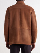 Kiton - Panelled Shearling Field Jacket - Brown