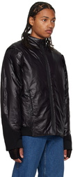 LOW CLASSIC Black Reversible Down Jacket