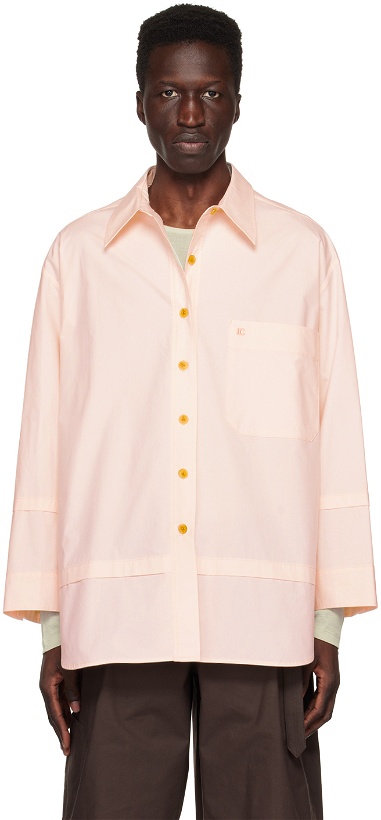 Photo: LOW CLASSIC Pink Loose Fit Shirt