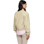 Paloma Wool Beige Raim Leather Jacket
