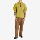 Pleasures Men's Electron Half Zip Shirt in Olive
