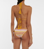 Anna Kosturova Sunset striped bikini bottoms