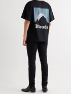 RHUDE - Sundry Logo-Print Cotton-Jersey T-Shirt - Black