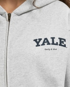 Sporty & Rich Yale Classic Zip Hoodie Grey Womens Hoodies/Zipper