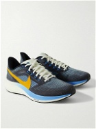 Nike Running - Air Zoom Pegasus 39 Premium Rubber-Trimmed Mesh Running Sneakers - Blue