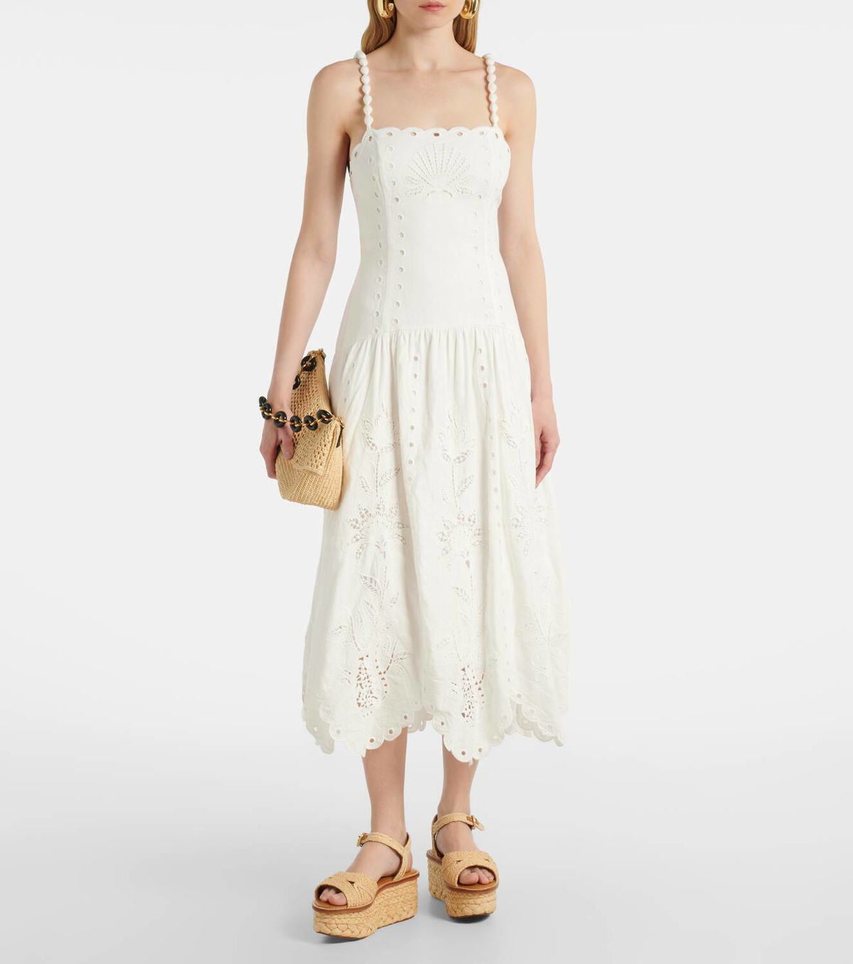 Clergerie Arty raffia platform sandals