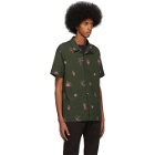 PS by Paul Smith Green and Pink Print Casual Shirt