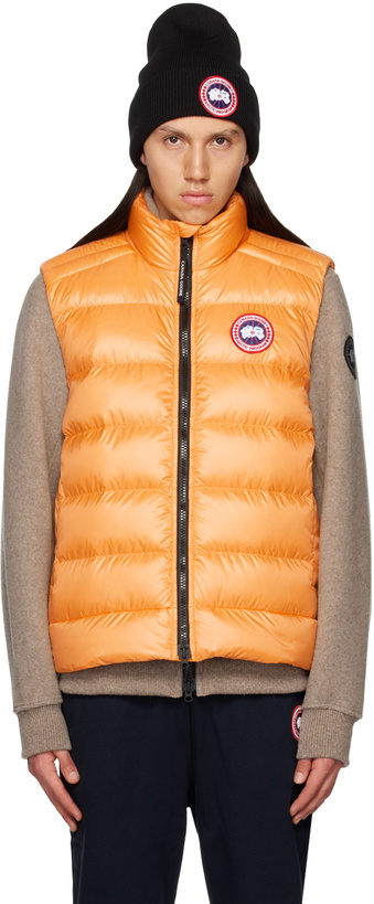 Photo: Canada Goose Orange Crofton Down Vest