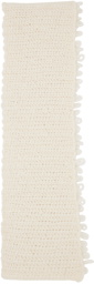 Ernest W. Baker White Loop Knit Scarf