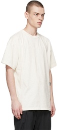 John Elliott Off-White Cotton T-Shirt