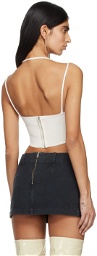 Dion Lee Off-White Braided Corset