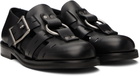 Martine Rose Black Bondage Belt Sandals