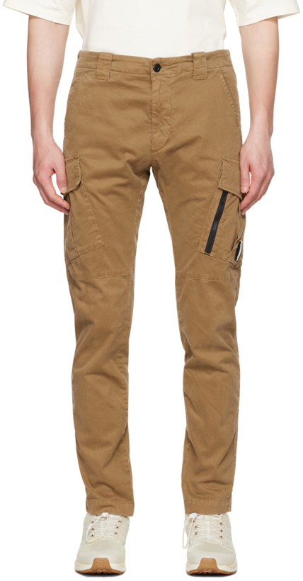 Photo: C.P. Company Tan Slim-Fit Cargo Pants