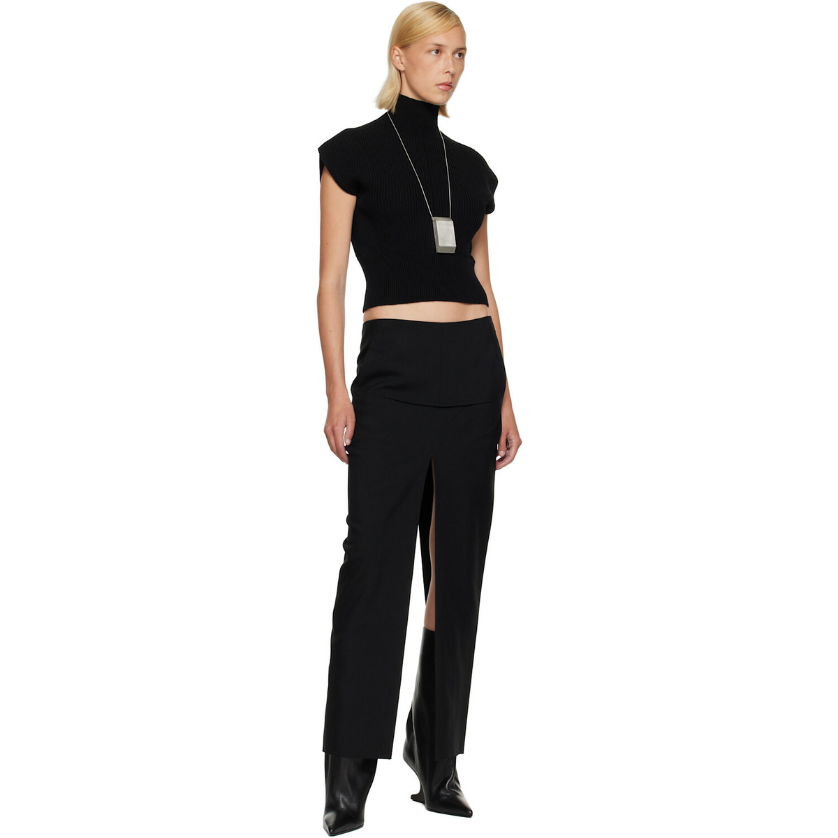 Rick Owens Black Tower SL Turtleneck