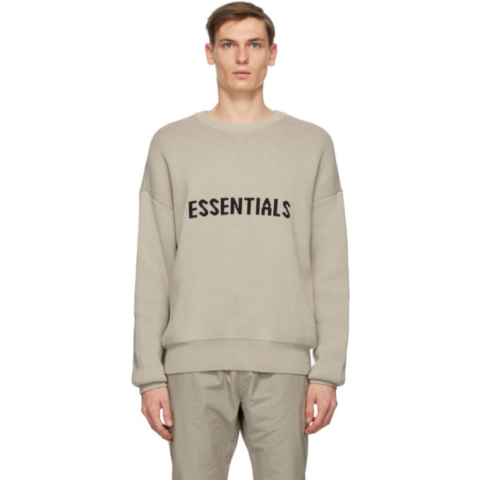 Photo: Essentials Beige Logo Sweater