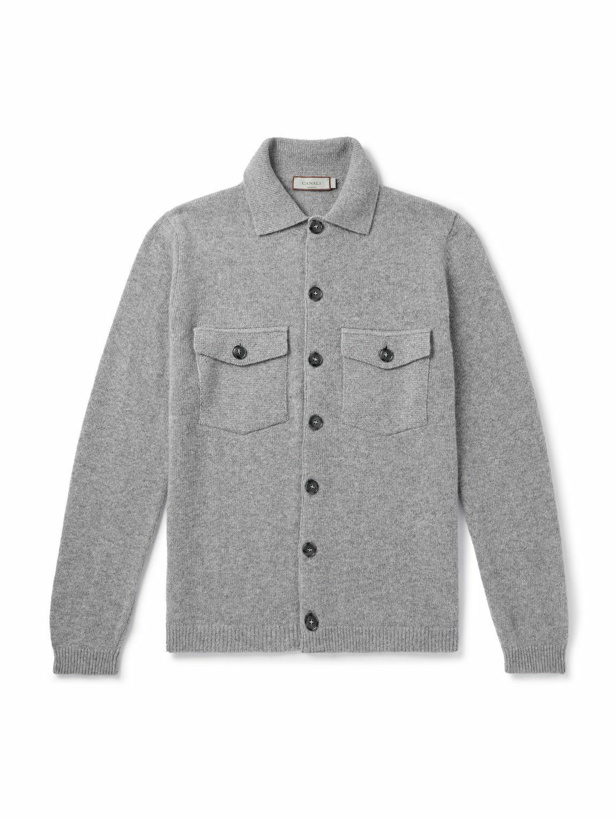 Photo: Canali - Wool and Cashmere-Blend Overshirt - Gray
