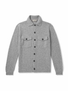 Canali - Wool and Cashmere-Blend Overshirt - Gray