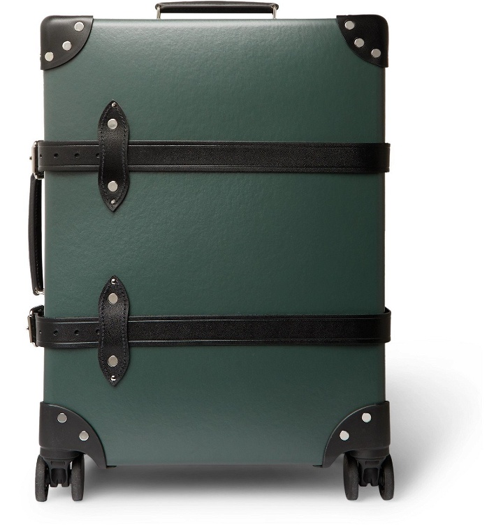 Photo: Globe-Trotter - No Time to Die 30 Leather-Trimmed Trolley Case" - Green