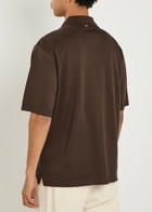 Herno Knit Cotton Shirt Dark Brown