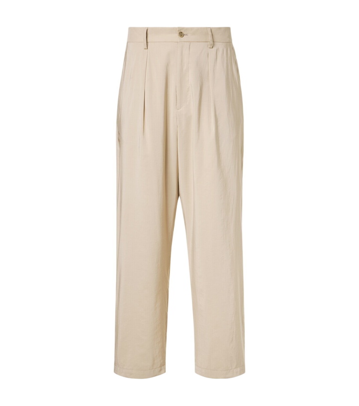 Photo: Giorgio Armani Silk-blend straight pants