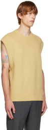 Solid Homme Yellow Minimal Vest