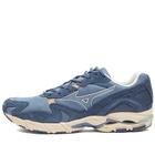 Mizuno Men's Wave Rider 10 'Fisherman Pack' Sneakers in Bering Sea/Silver Blue