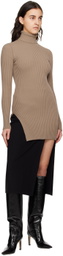 Olēnich Black Cutout Midi Skirt