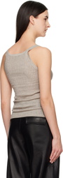 Gabriela Hearst Beige Nevin Pointelle Tank Top