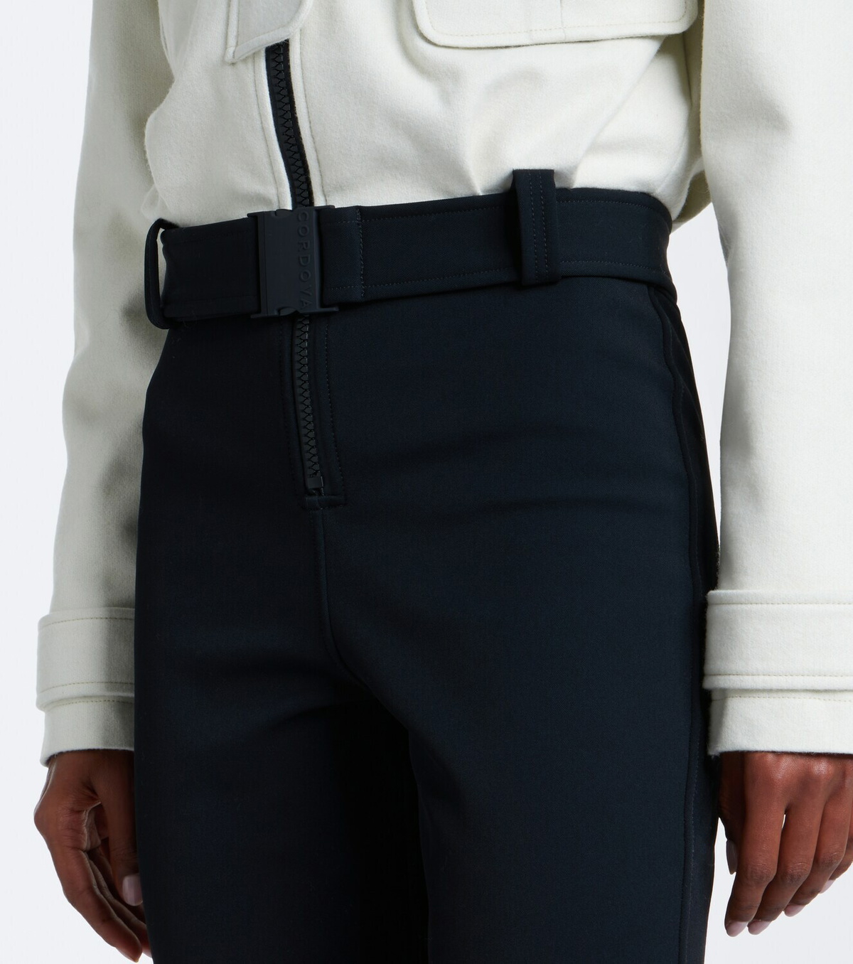 Cordova Telluride belted wool-blend ski suit