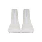 Alexander McQueen Off-White Suede Tread Slick Platform High Sneakers