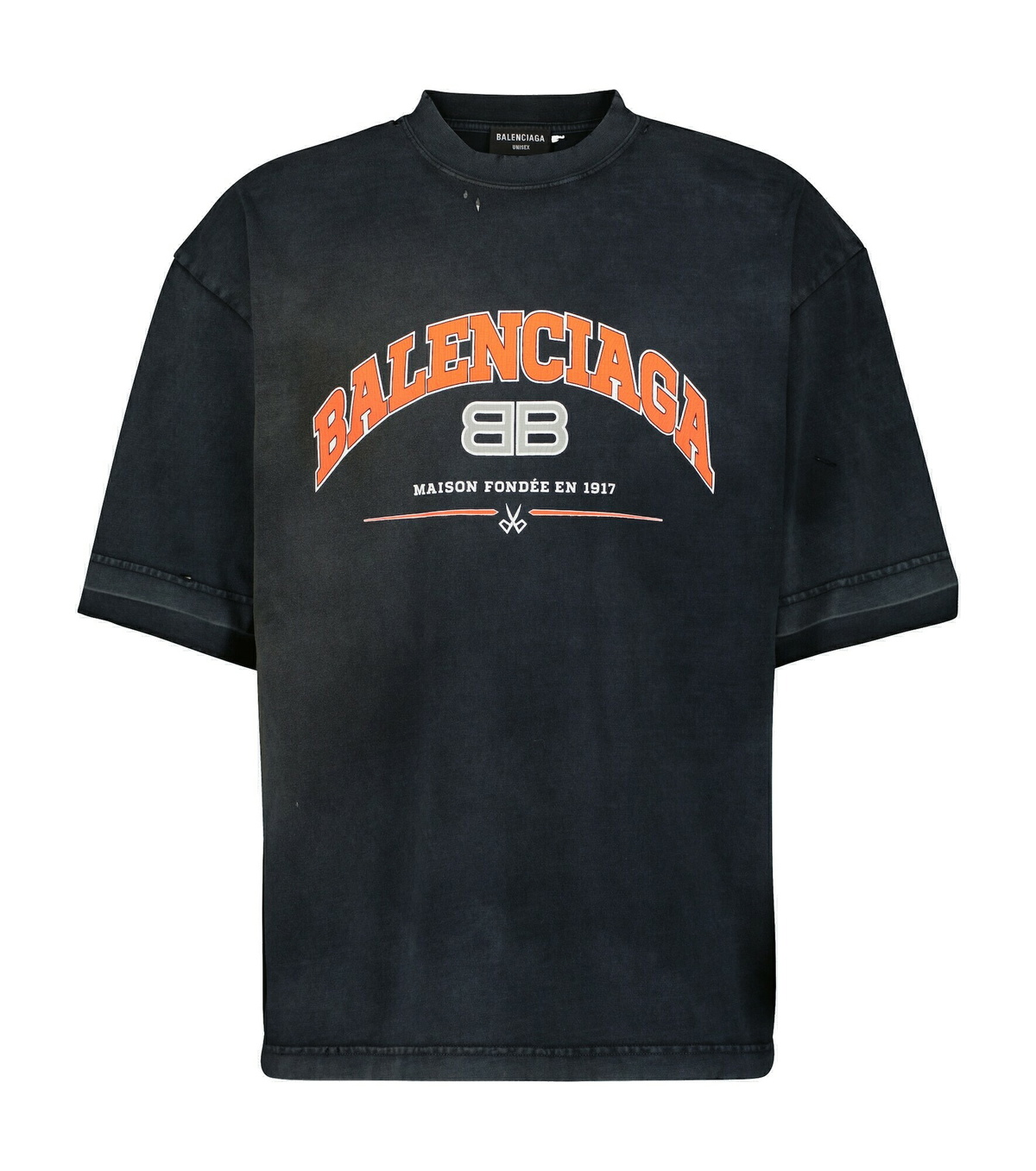 Balenciaga - Maison cotton jersey T-shirt Balenciaga