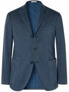 Boglioli - Unstructured Garment-Dyed Lyocell-Blend Suit Jacket - Blue