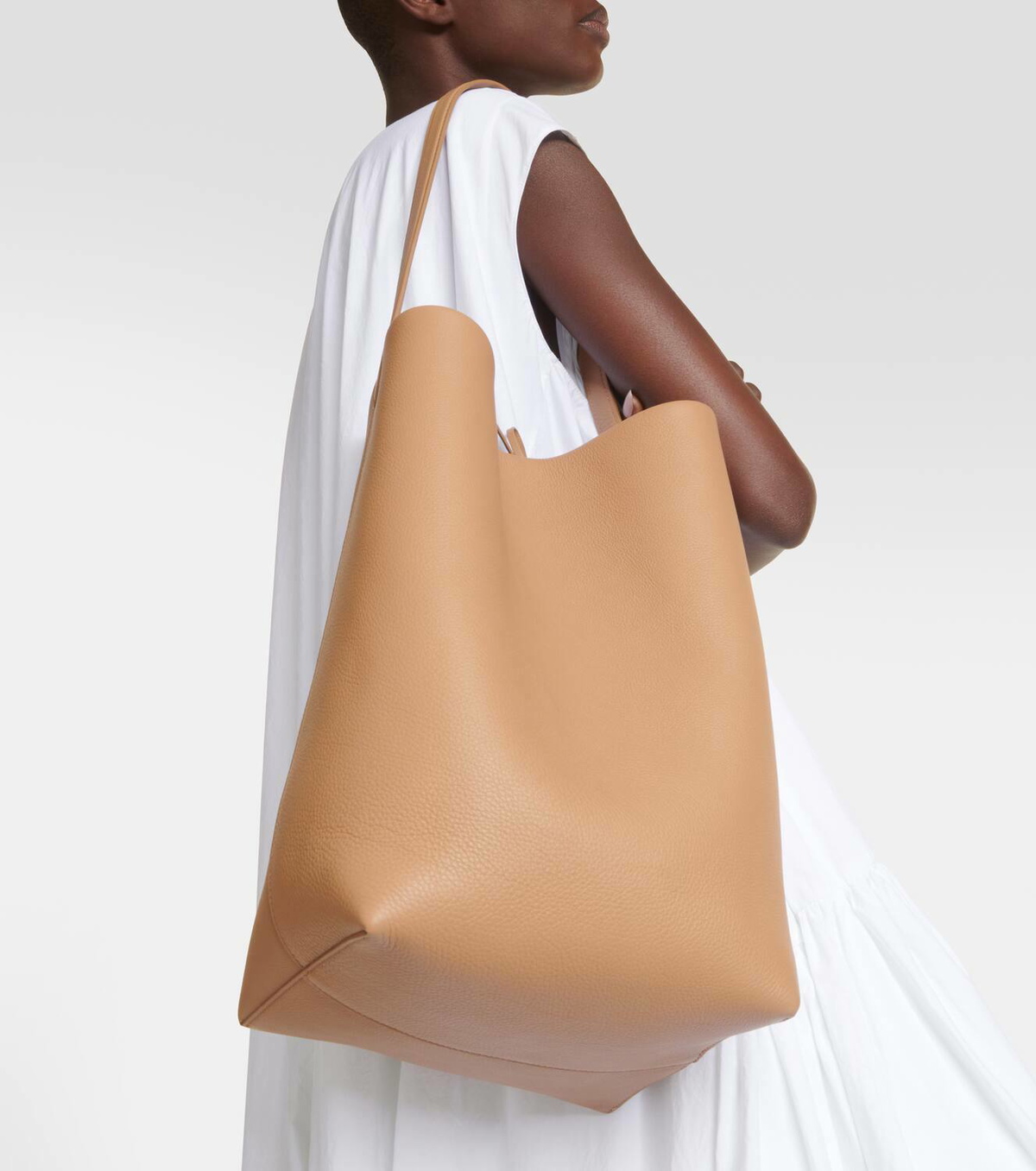 The Row Park Large leather tote bag