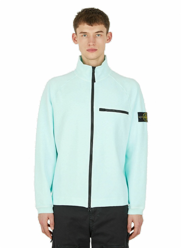 Photo: Compass Patch Track Jacket in Light Blue