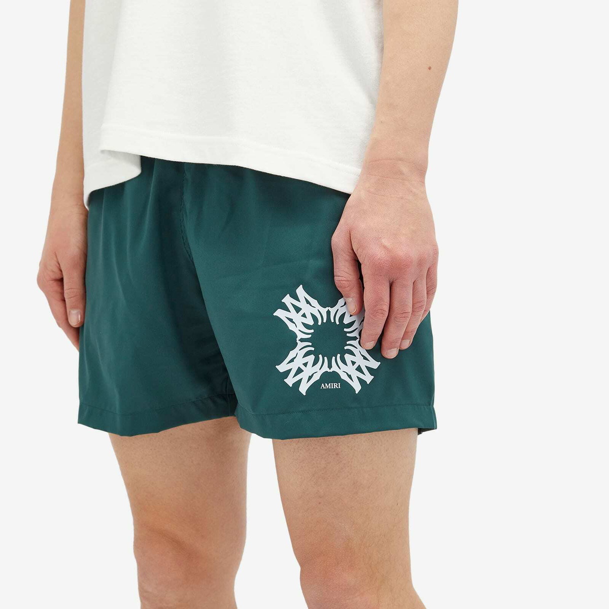 AMI(アミ) SWIM SHORTS [正規品/関税込/送料込] Men's luxury shorts - Amiri blue swim shorts with white