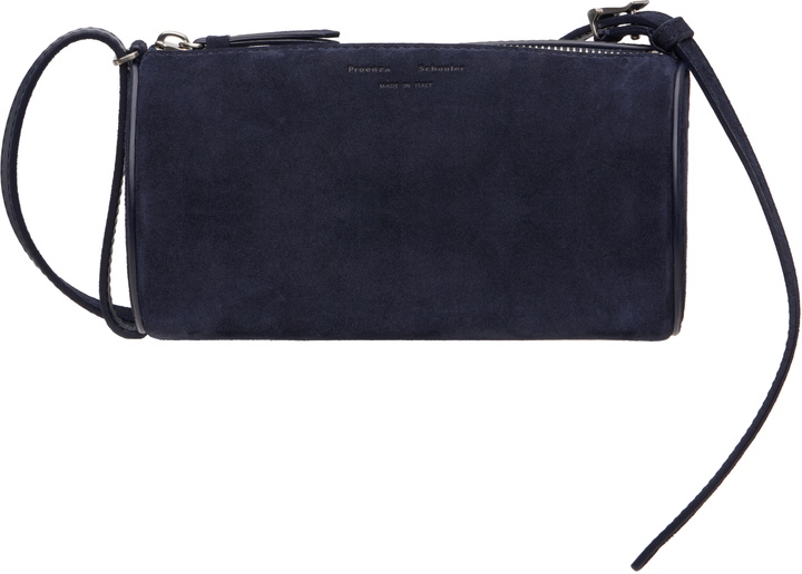Photo: Proenza Schouler Navy Crossbody Silo Suede Bag