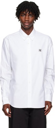 Maison Kitsuné White Fox Head Shirt