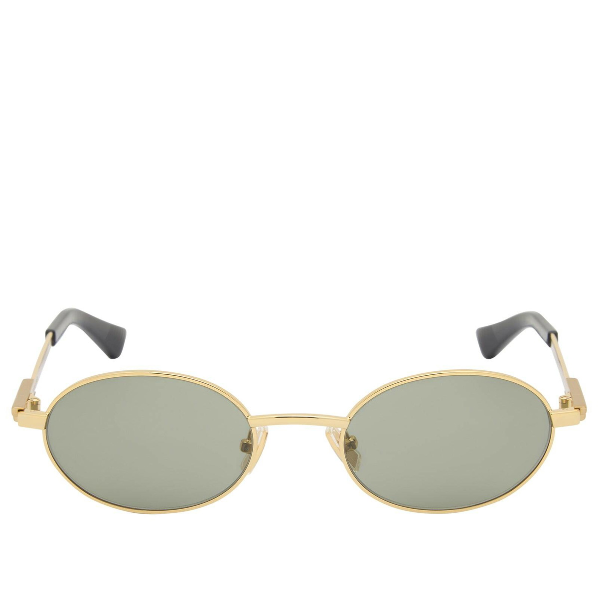 Bottega Veneta Eyewear Bottega Veneta BV1470S Sunglasses in Gold/Green 