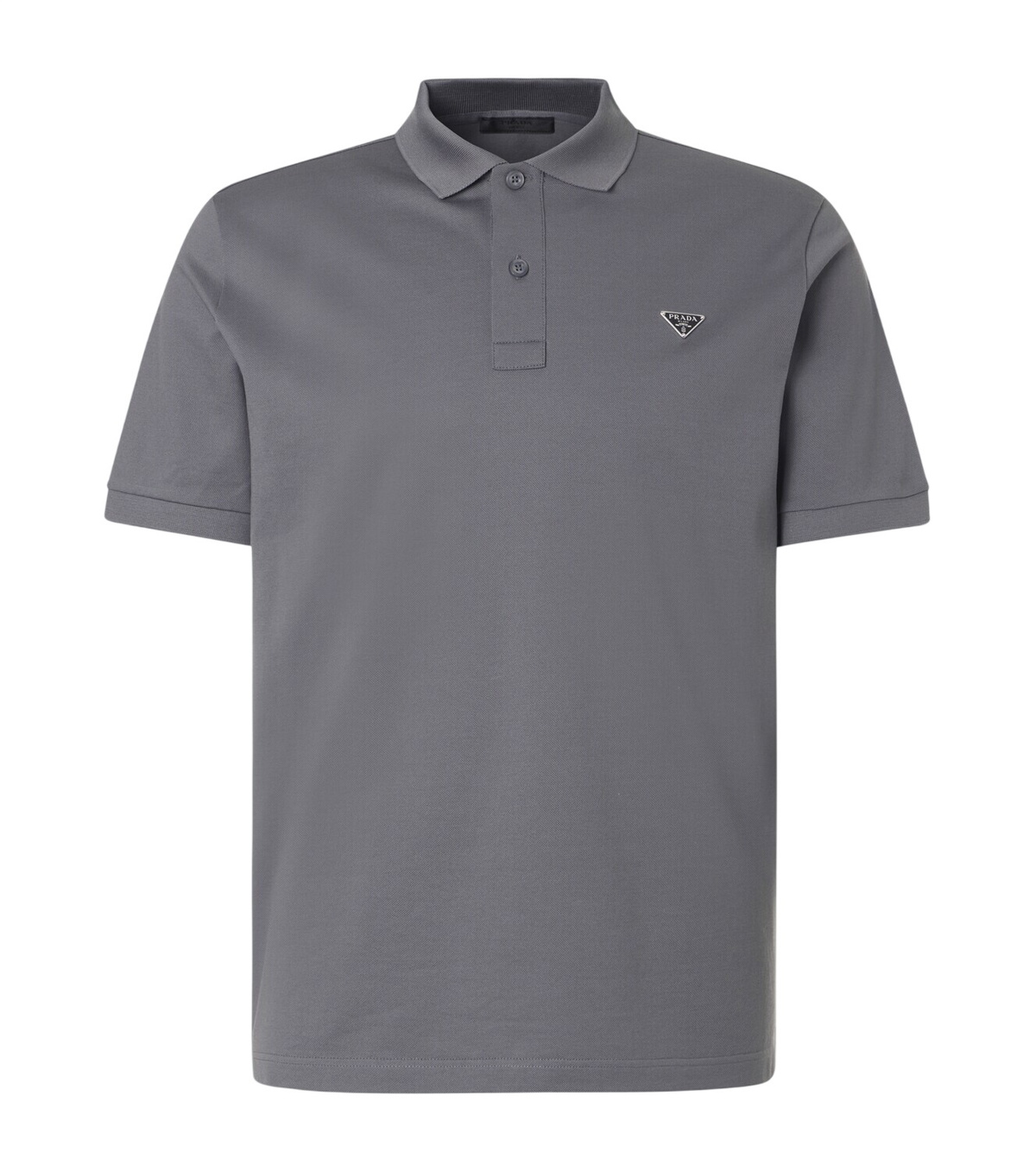 Prada Striped silk and cotton polo shirt Prada