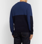 Hugo Boss - Panelled Wool Sweater - Blue