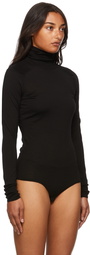 Victoria Beckham Black Poloneck Bodysuit