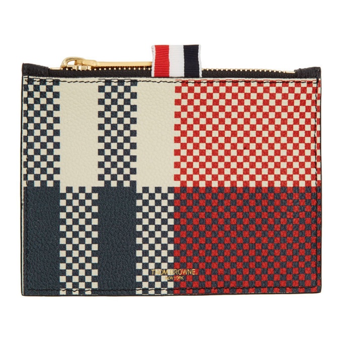 Photo: Thom Browne Navy Small Coin Purse Card Holder