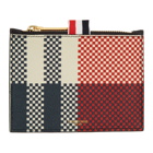 Thom Browne Navy Small Coin Purse Card Holder